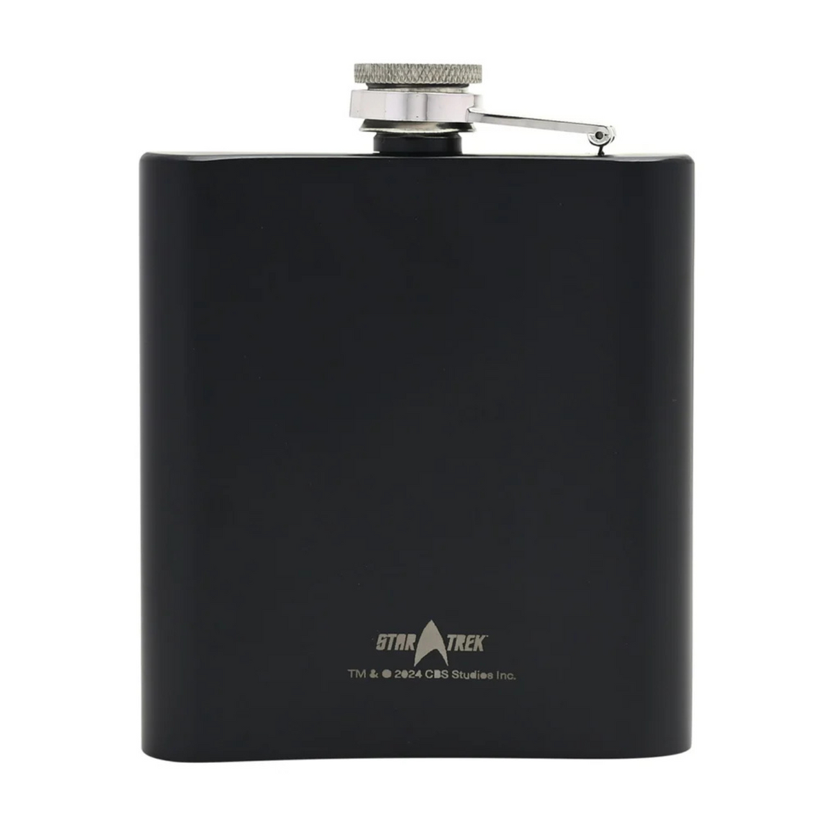 Star Trek "Boldly Go" Stainless Steel Hip Flask Black