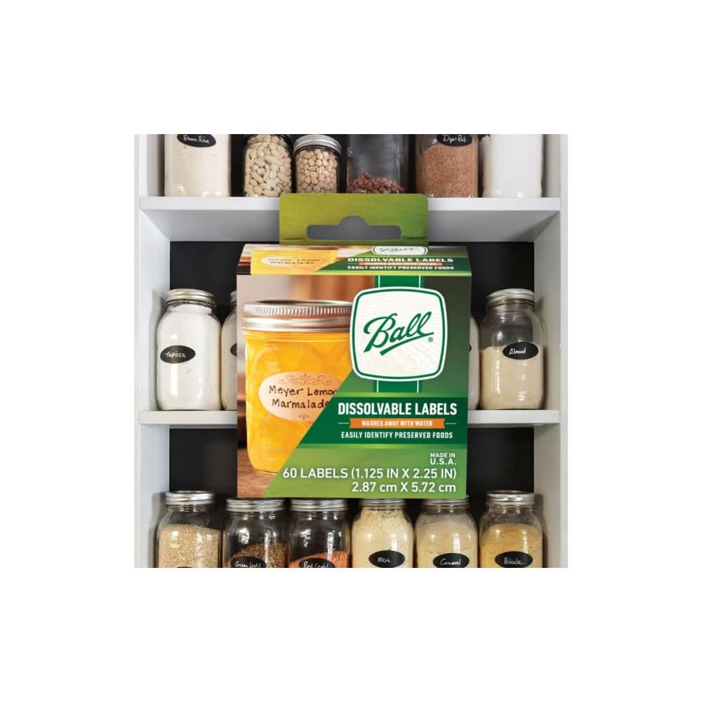 Ball Dissolvable Labels - 60 pack