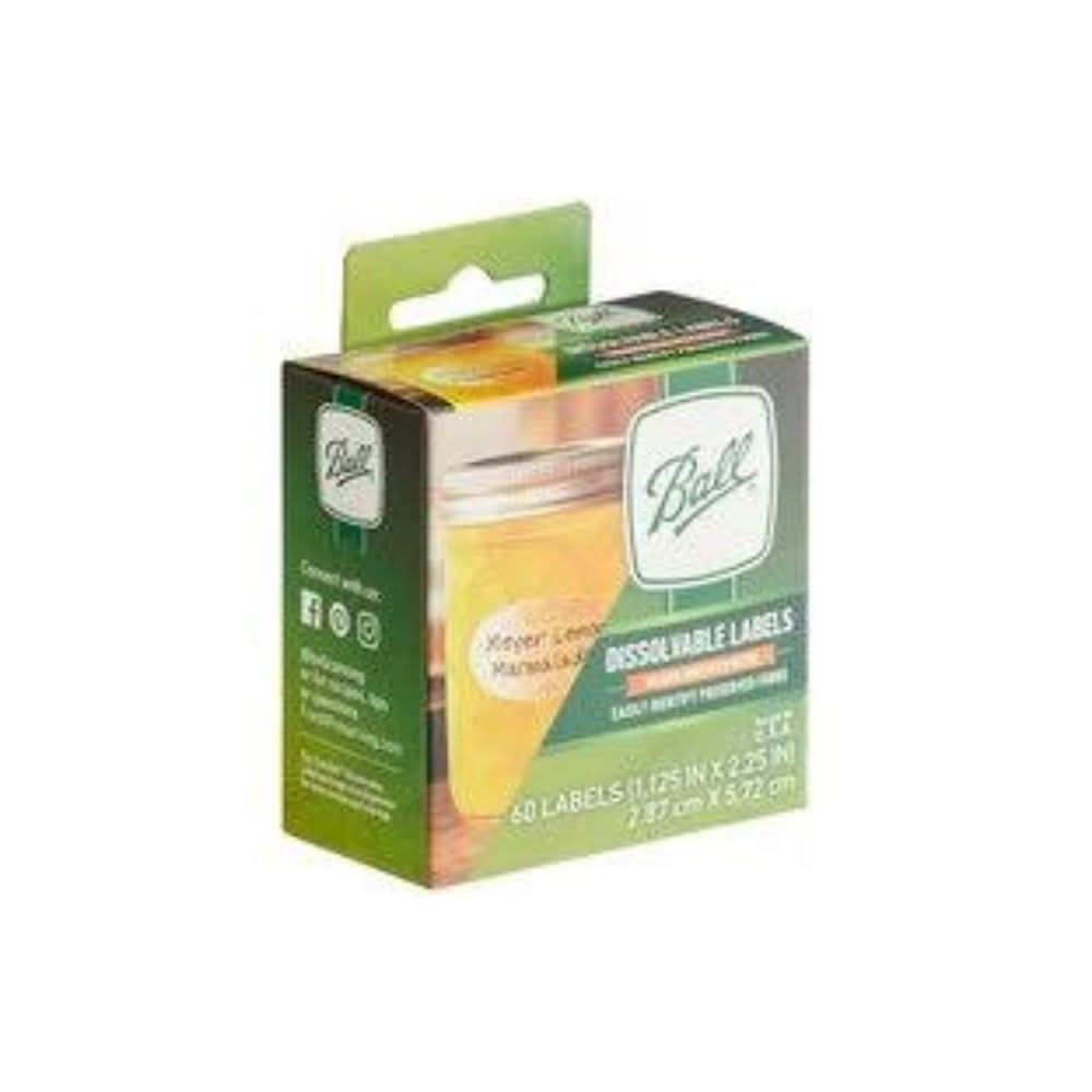 Ball Dissolvable Labels - 60 pack