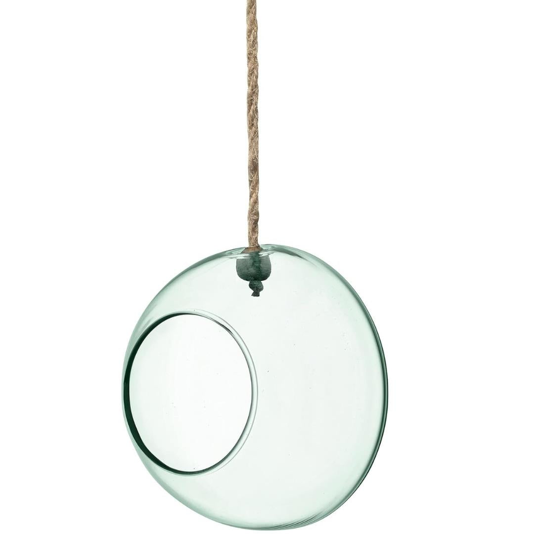LSA Canopy Recycled 12cm Hanging Planter Clear