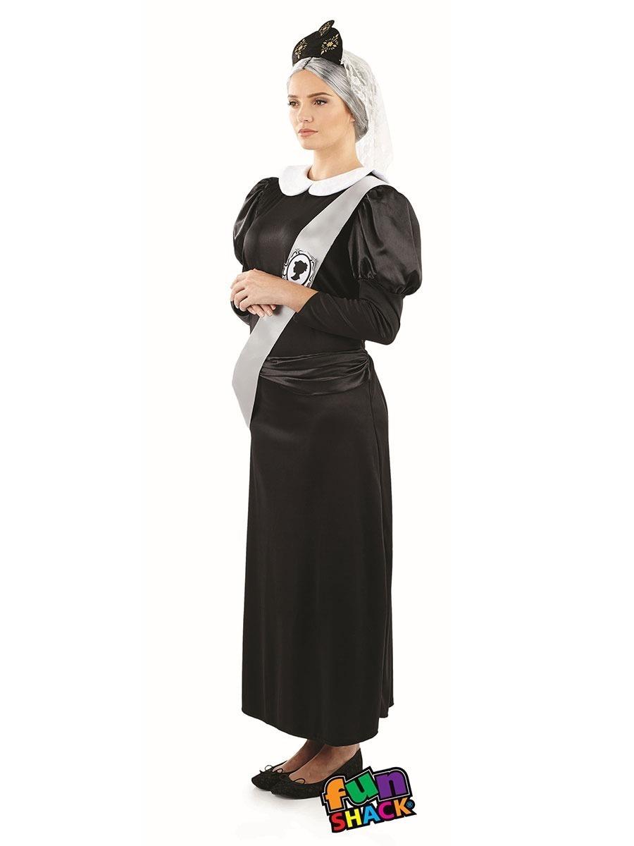 Queen Victoria Ladies Fancy Dress Costume Size Small
