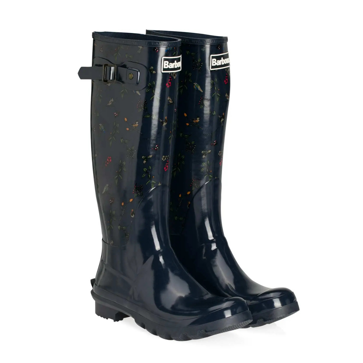 Barbour Bede Wellies - UK 3 Navy Print