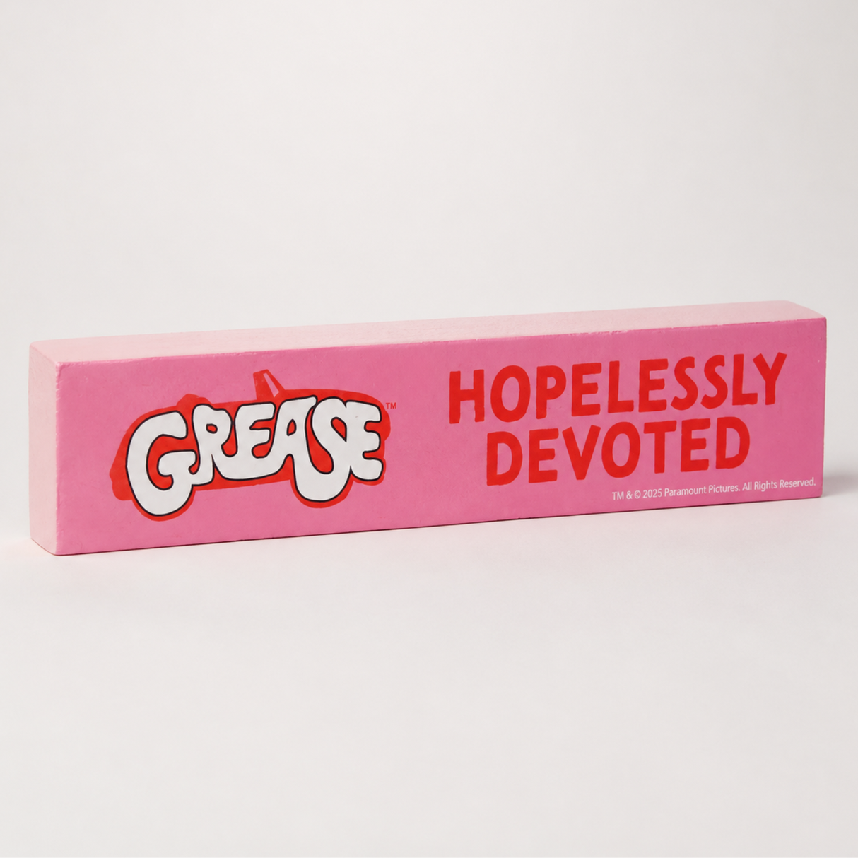 Fandomania Grease 'Hopelessly Devoted' Mantel Plaque Pink