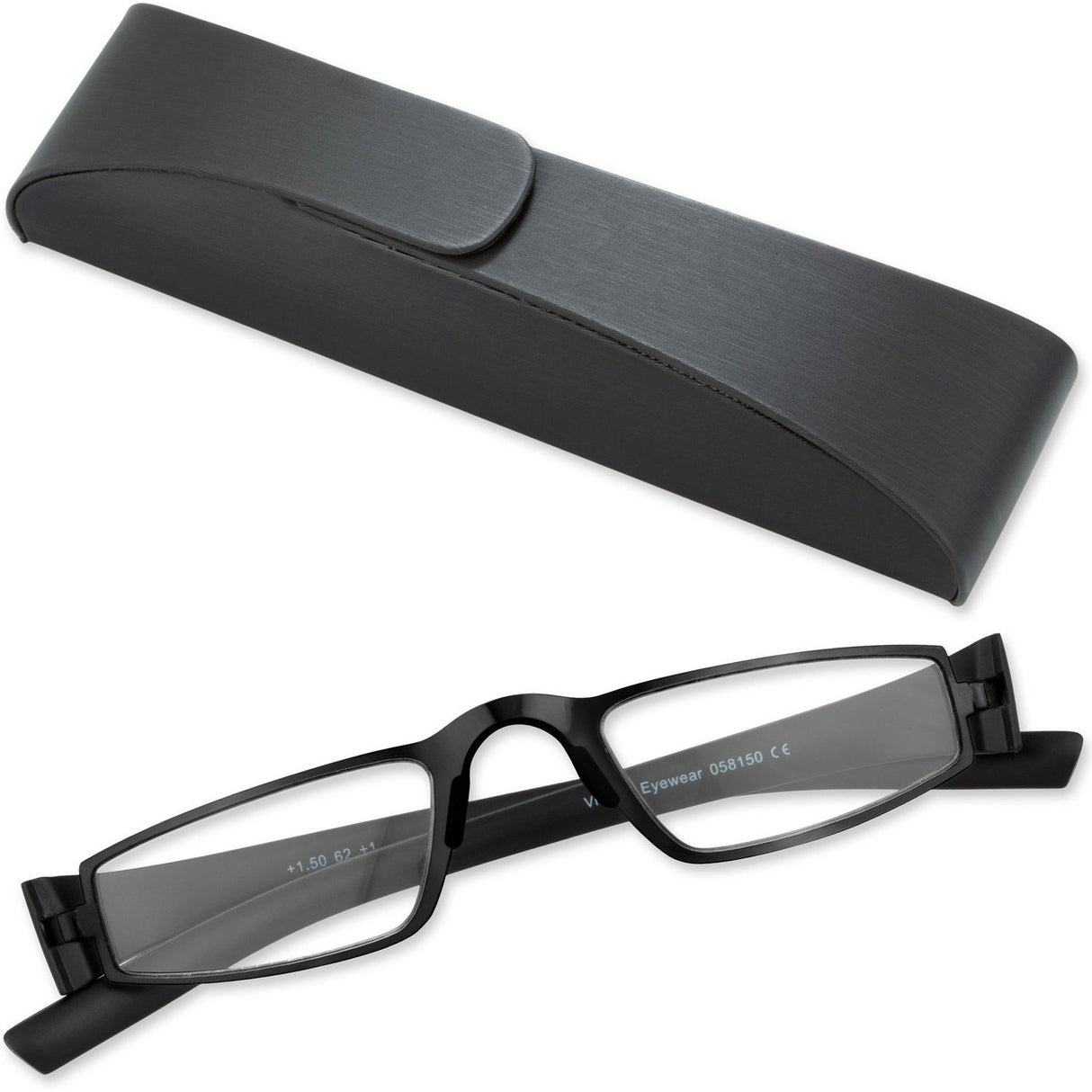 Cadenis Lesebrillen Reading Glasses Metal Frame - Grey Charcoal