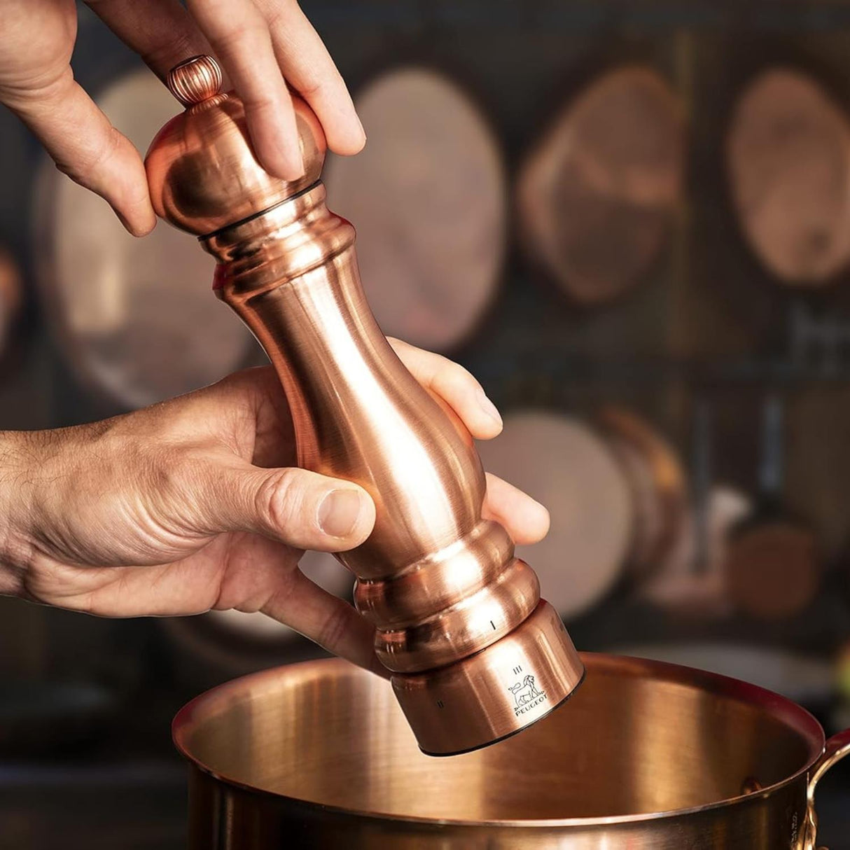 Peugeot Paris Chef U-Select Stainless Steel Pepper Mill 22cm Copper