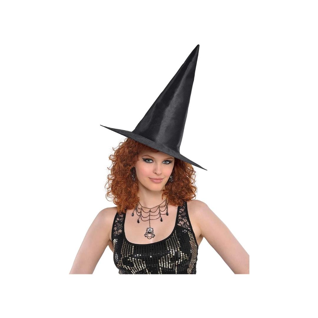 Adult Halloween Classic Witch Pointed Black Hat