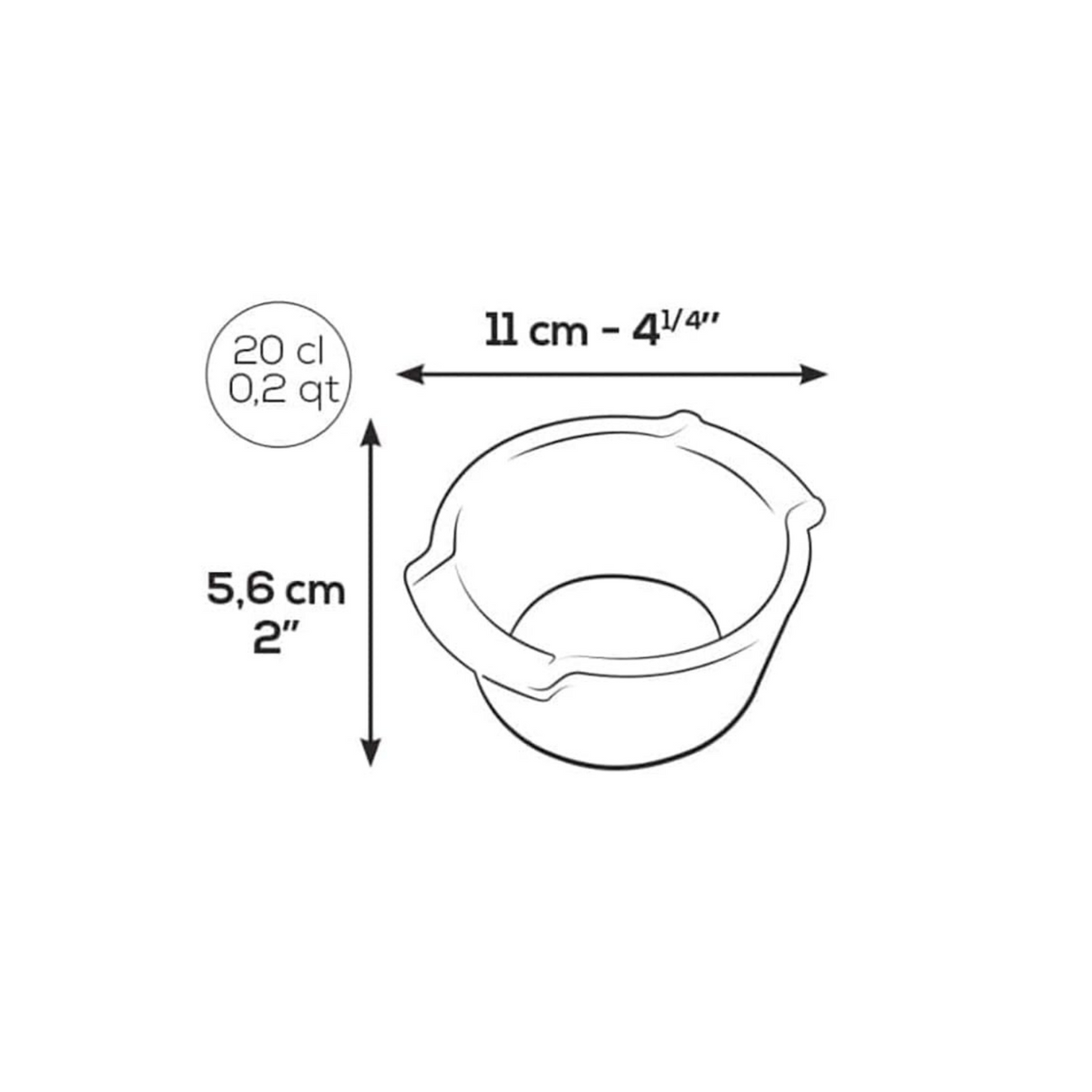 Peugeot Appolia Ceramic Ramekin Duo 11cm Ecru