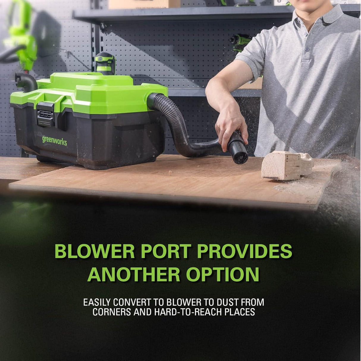 Greenworks 24V Cordless Wet/Dry Vacuum Cleaner Excludes Battery and Charger