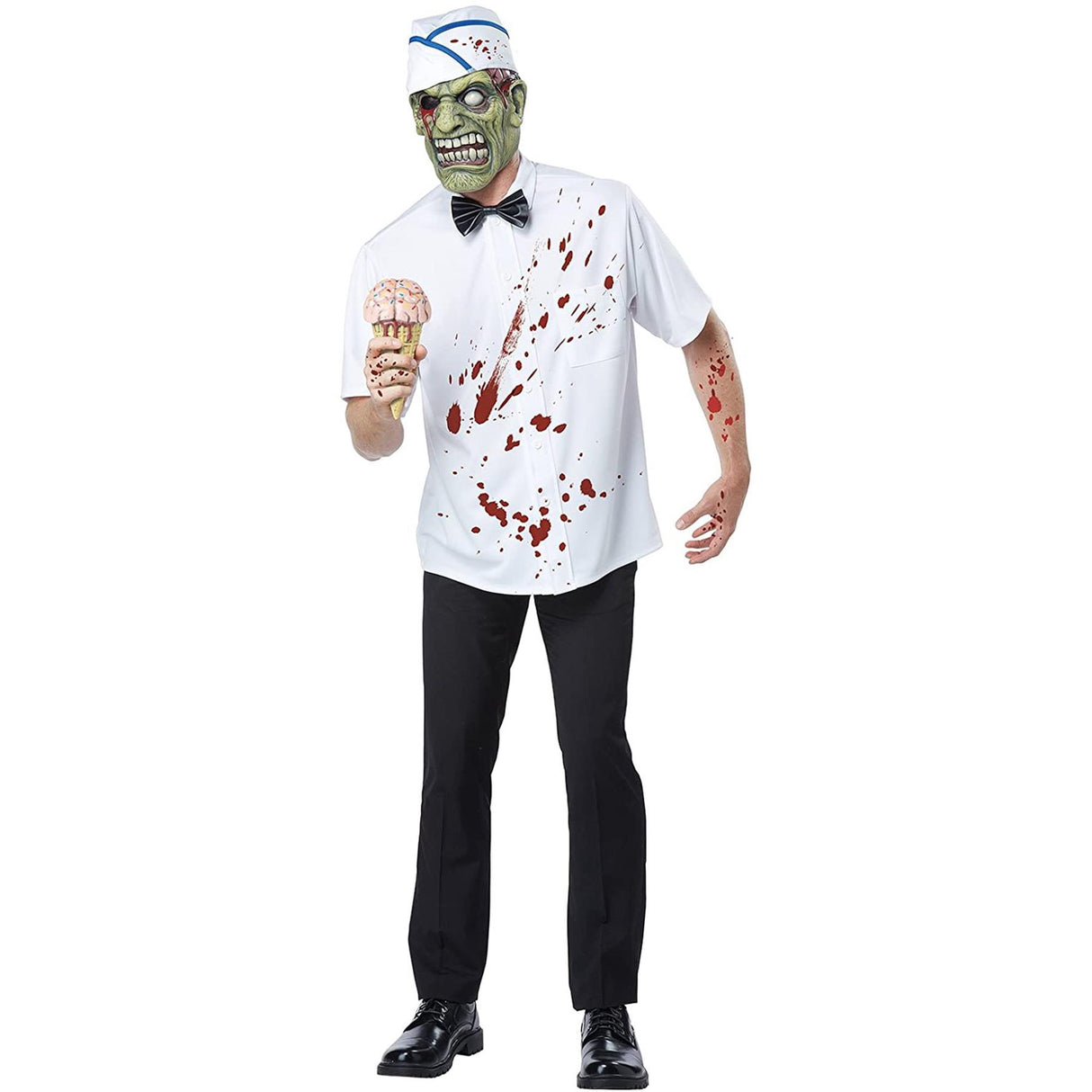 Adult I-Scream Man Zombie Ice Cream Vendor Costume L/XL