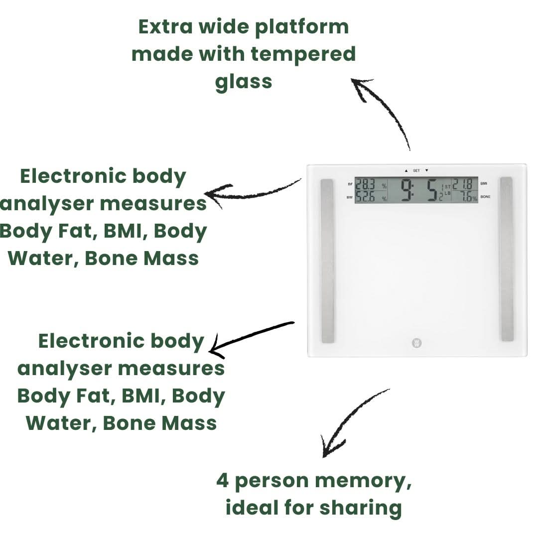 Weight Watchers Extra Wide Glass Scale