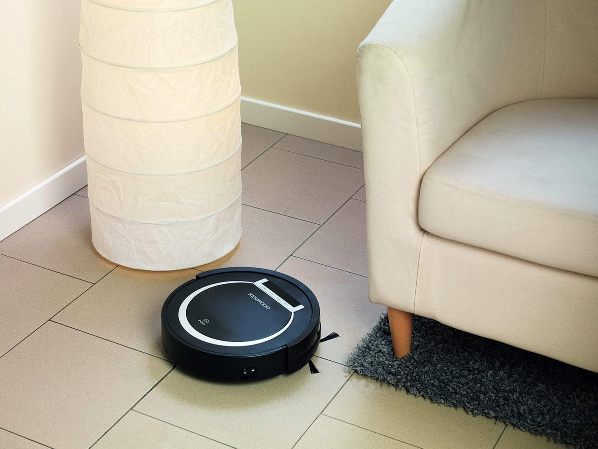 Kenwood Smart Robot Vacuum Cleaner VRP10.000 with Anti-Fall Tech Black