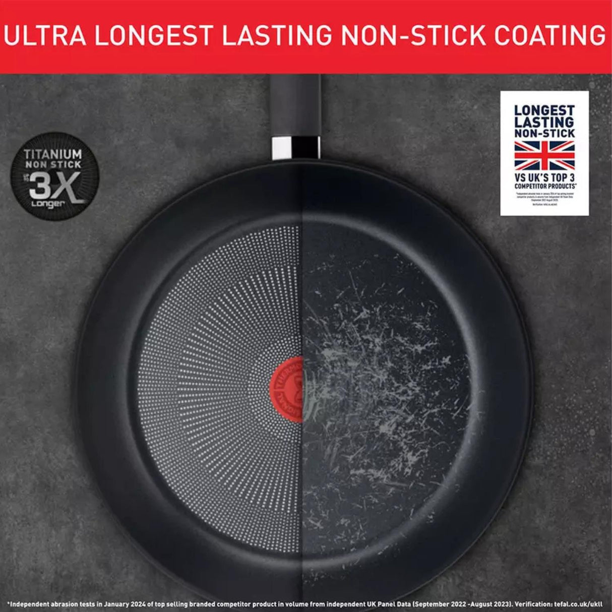 Tefal Titanium Excellence 24cm Non stick Stewpot Black