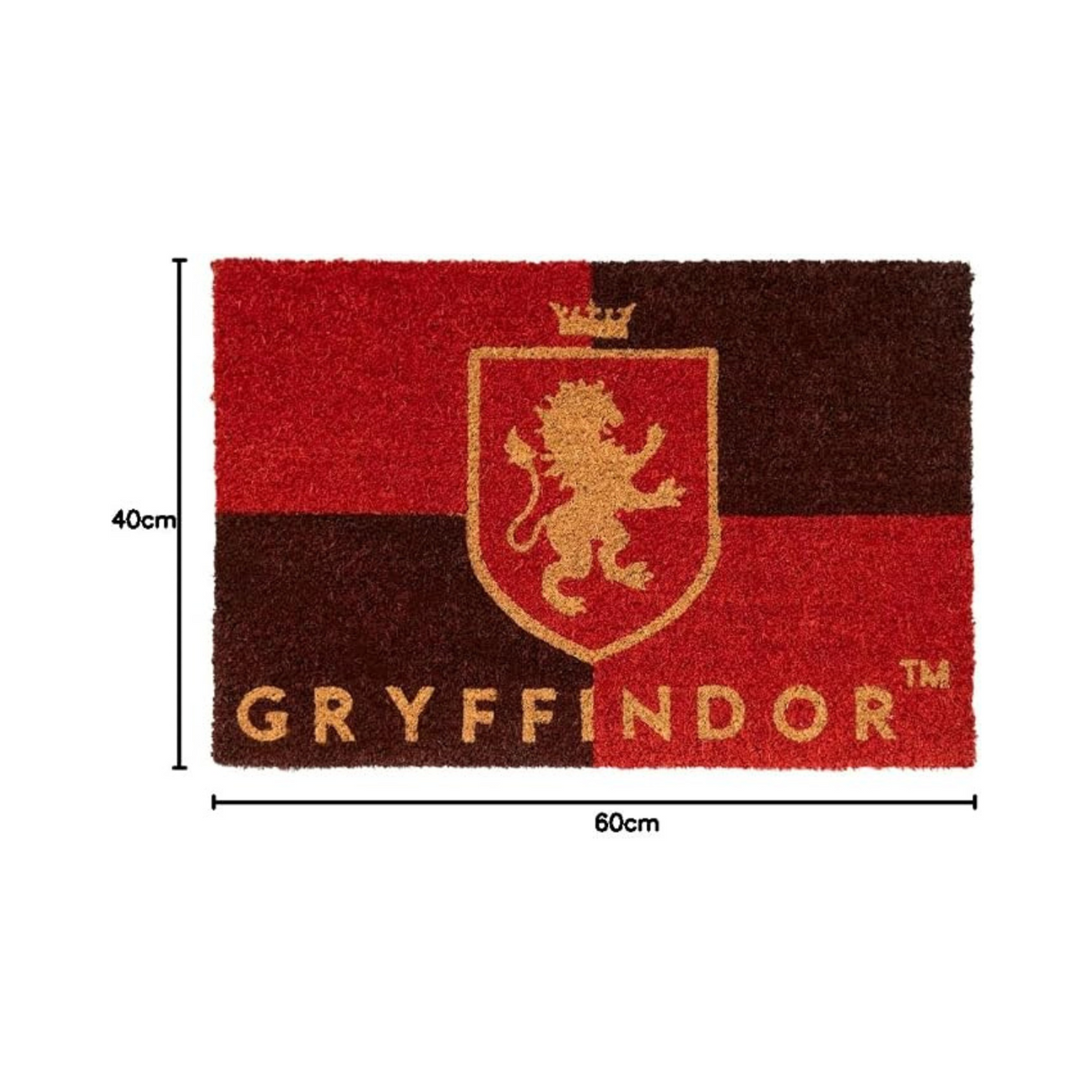 Harry Potter Gryffindor 60 x 40 cm Doormat Red and Brown