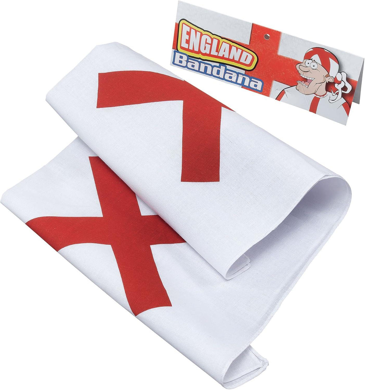 England Bandana Red and White Unisex One Size