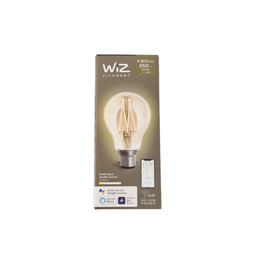WiZ A60 Bayonet LED Filament Dimmable Amber Lightbulb