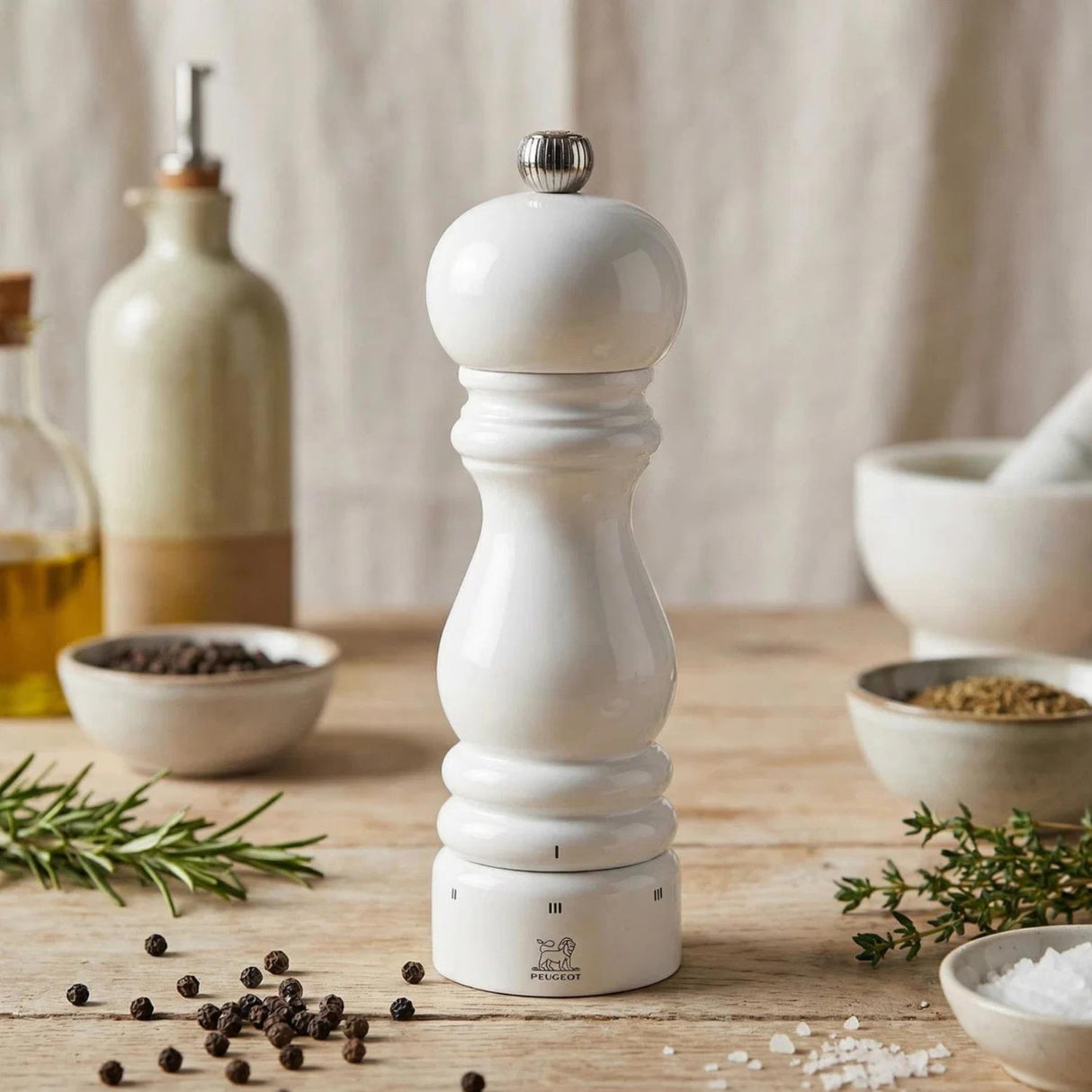 Peugeot Paris Pepper Mill 18cm White