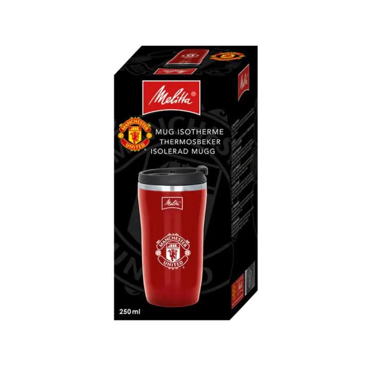 Manchester United Melitta Thermal Leakproof Travel Mug 250ml Red