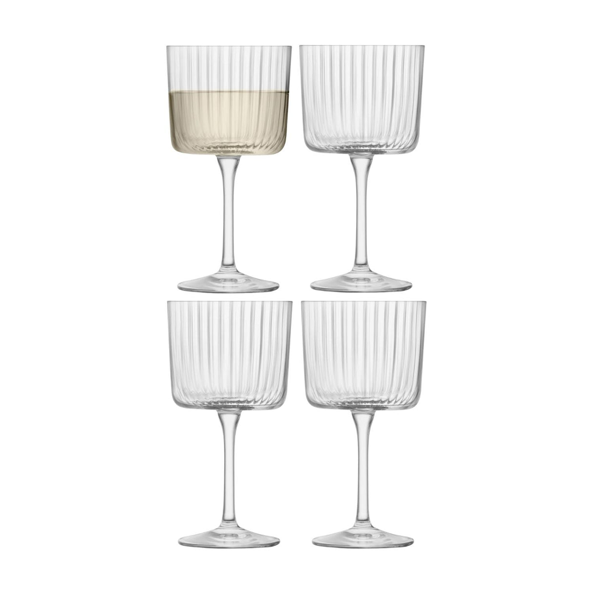 LSA International Gio Line Wine Glass Set of 4 250ml Clear