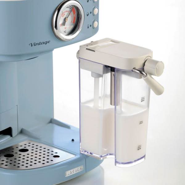 Ariete Vintage Espresso Coffee Maker with Milk Frother Blue 1250W