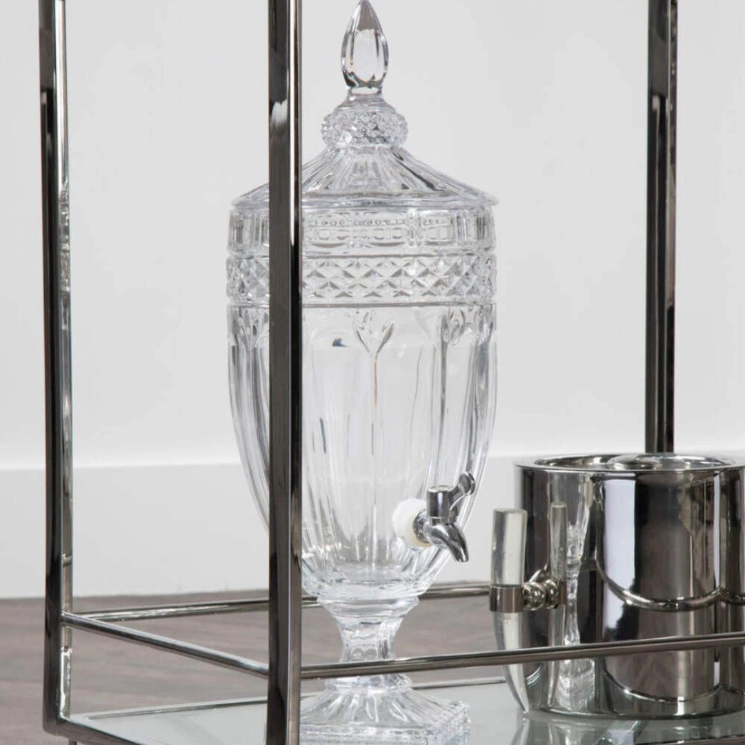 Savita Vintage Style Glass Drinks Dispenser 2000ml Clear