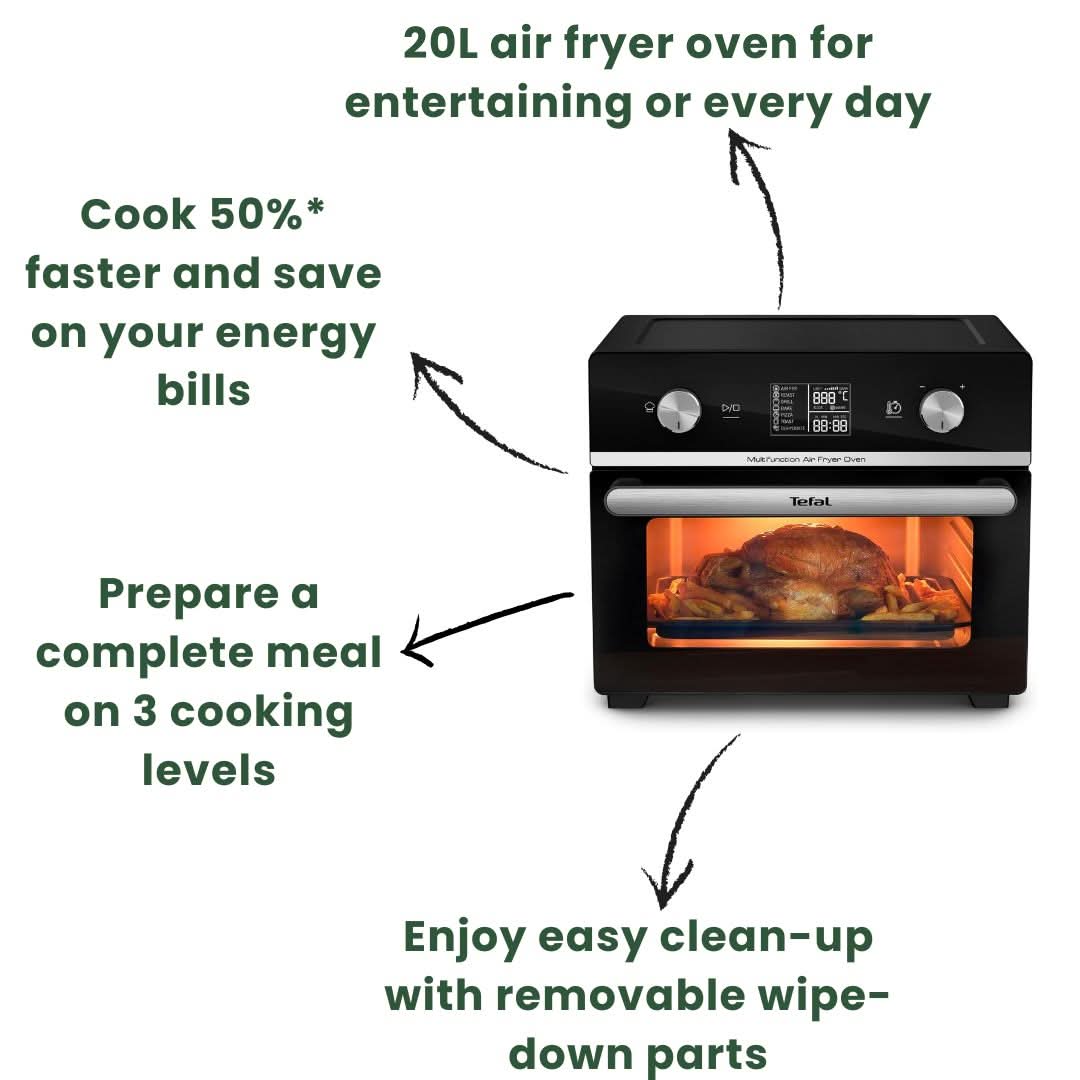 Tefal FW606840 Easy Fry Oven with Accessories Air Fryer 20L Black