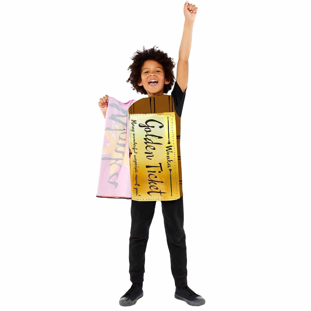 Child Golden Ticket Wonkabar Costume - 8-12 Years