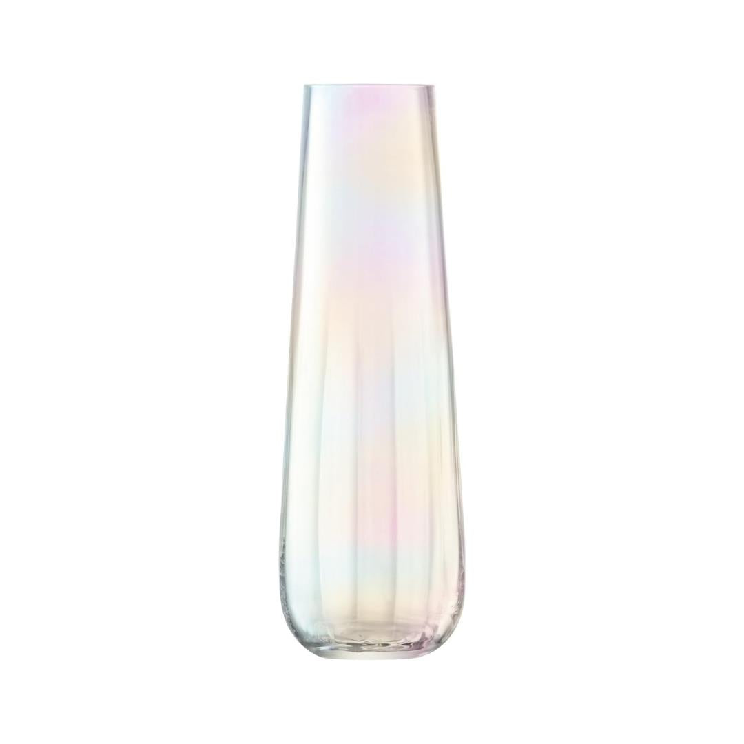 LSA Mother of Pearl Mouth-Blown Glass Design Vase H36cm