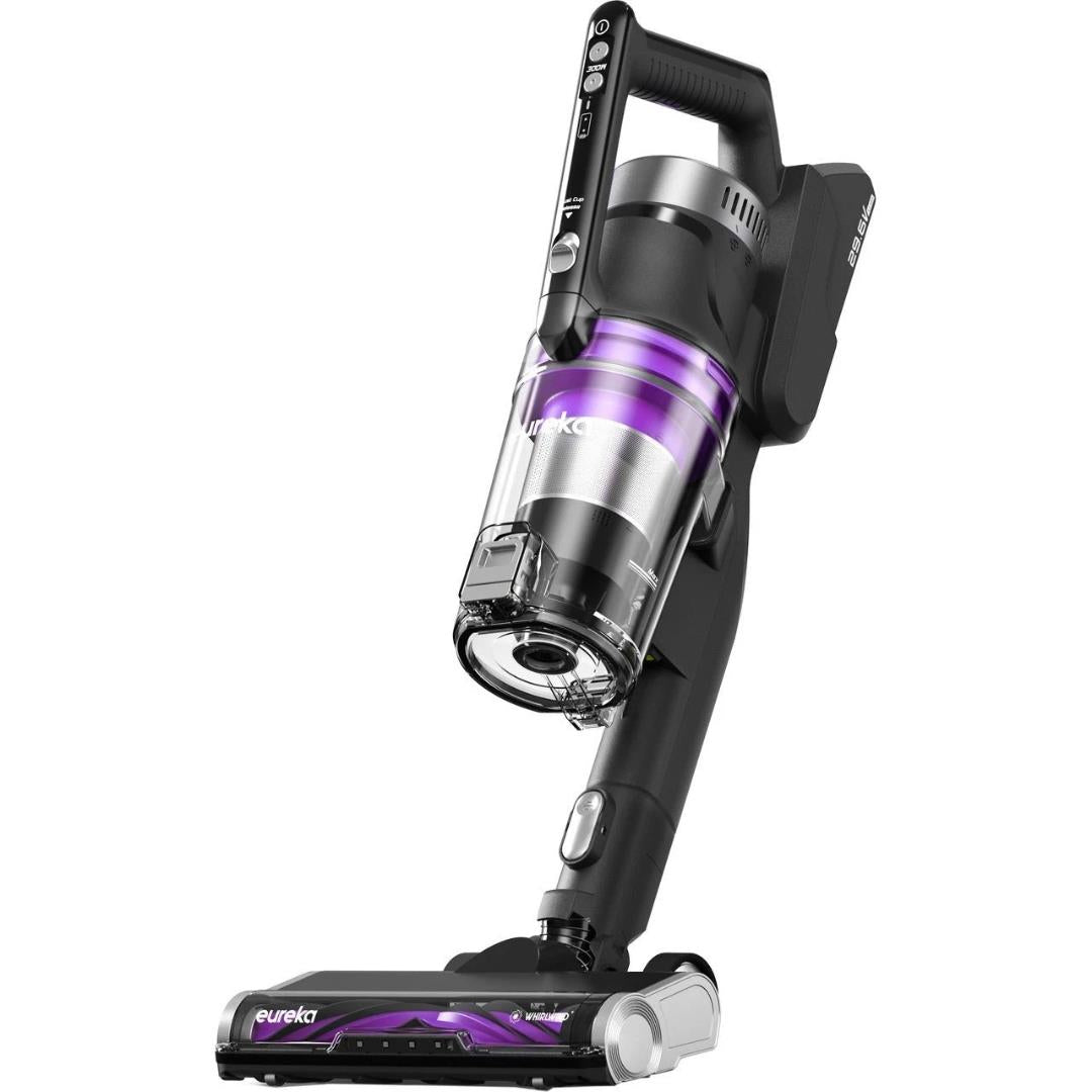 Eureka NEC490SE Cordless 0.6L 350W Vacuum Cleaner Black and Purple