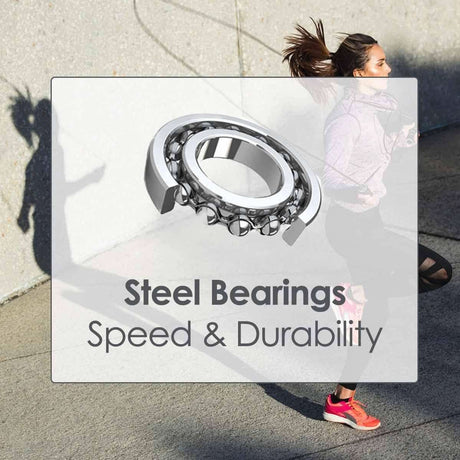 Calitek adjustable skipping rope with steel bearings for speed and durability in fitness workouts