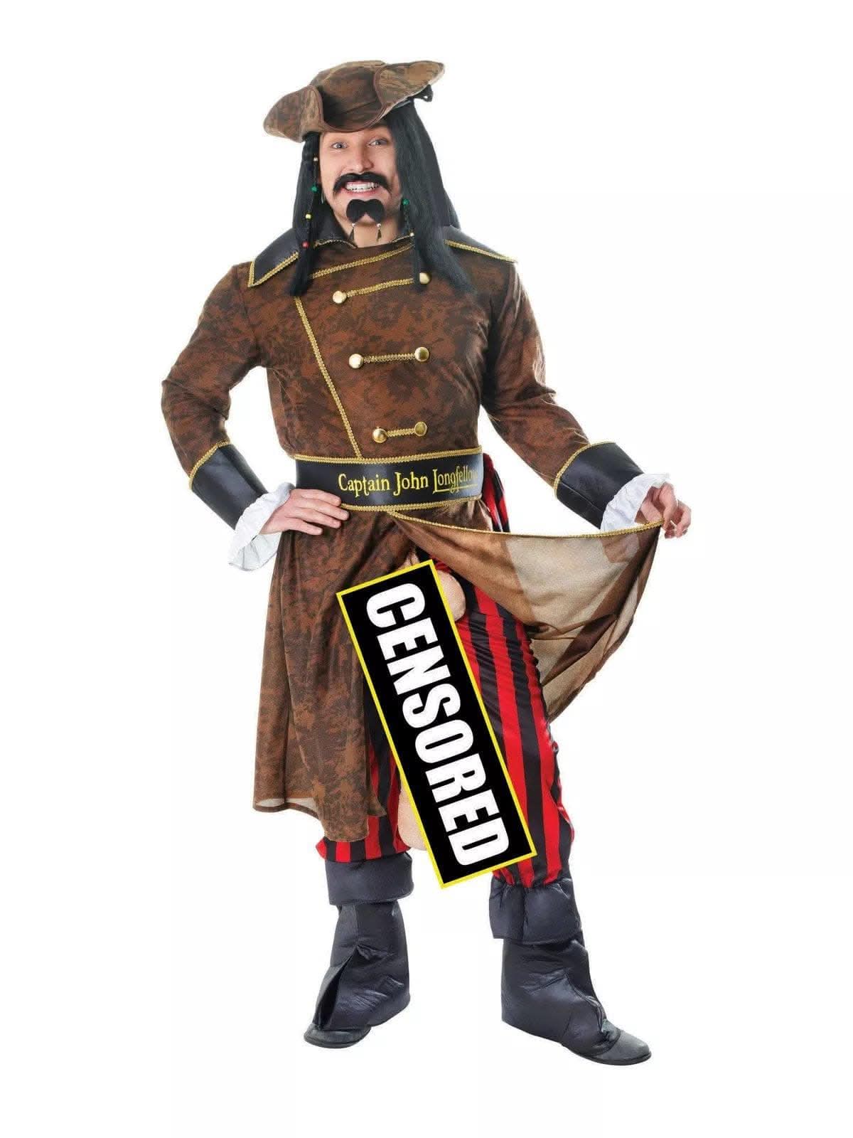 Men's Captain John Longfellow Adult Pirate Costume