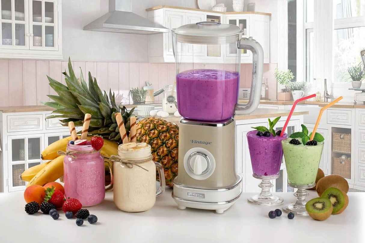 Ariete Vintage Blender 500W 1.5L 2 Speed with Pulse Function - Beige