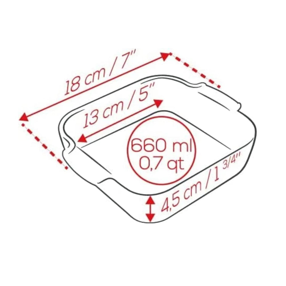 Peugeot Appolia Square Baker Dish 18cm Slate