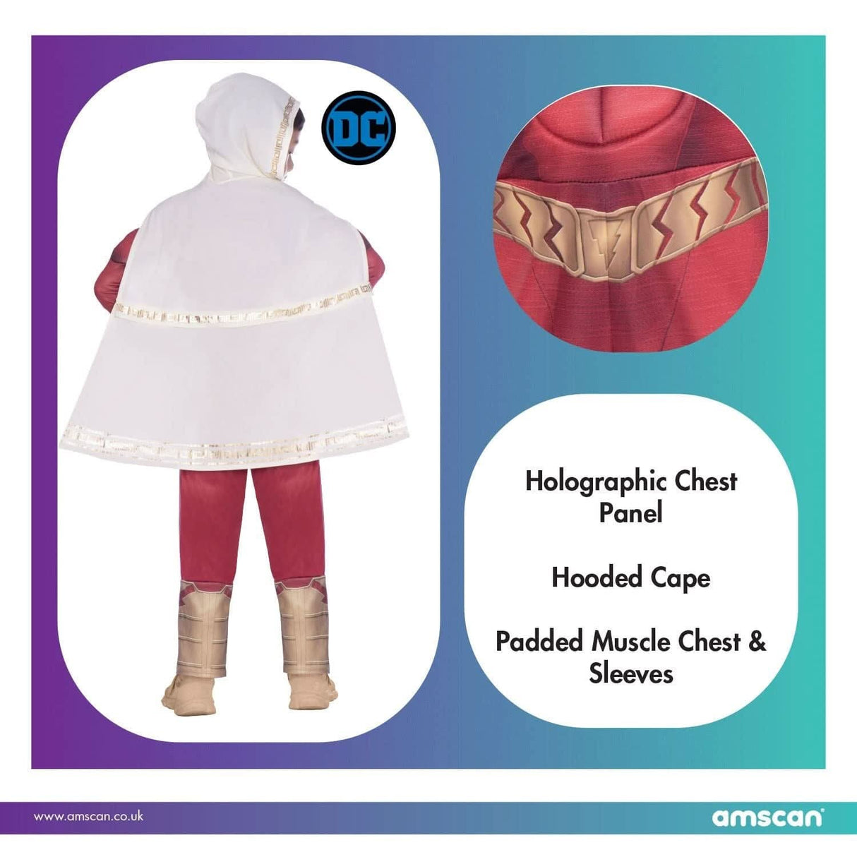 Child Shazam! Super Hero Costume