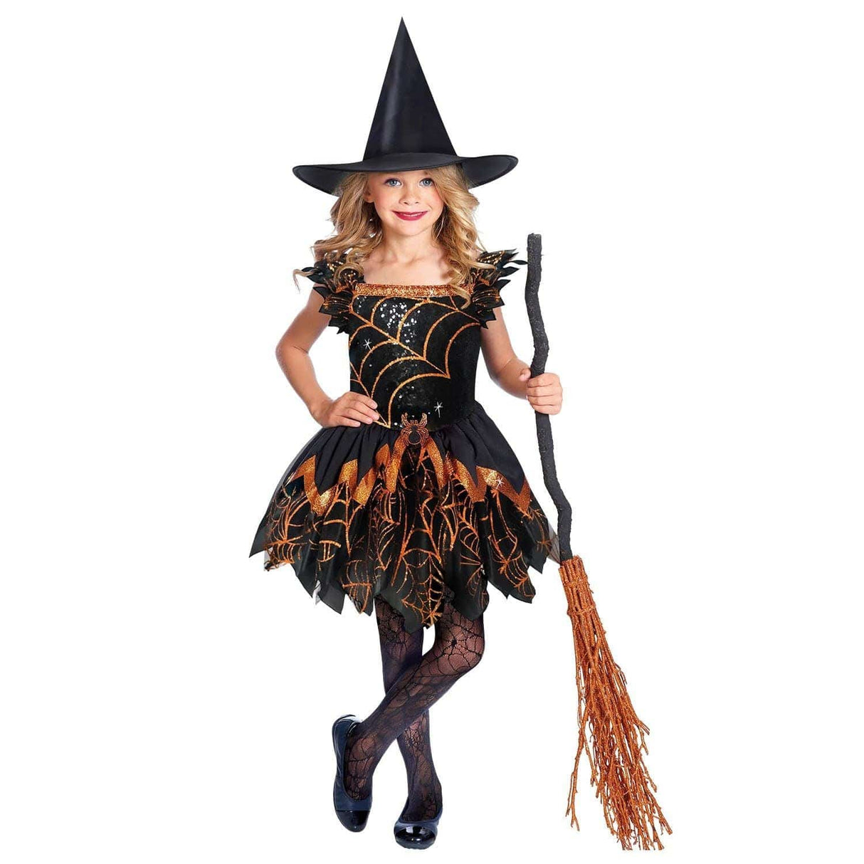 Child Spooky Spider Witch Costume - 3-4 Years