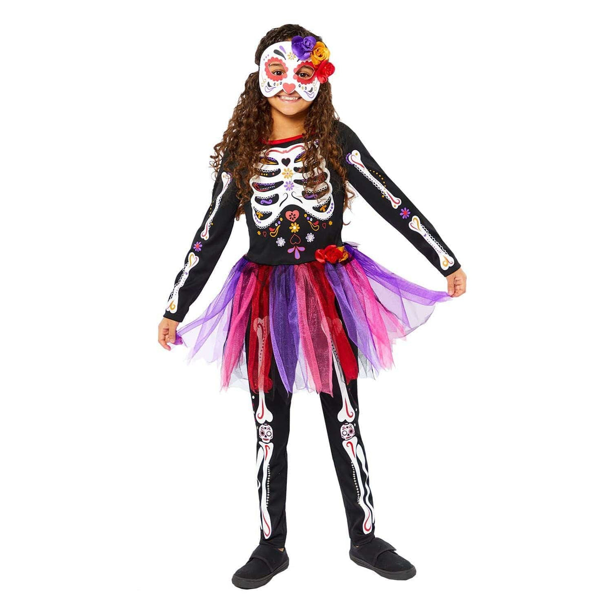 Girls Mexican Day of the Dead Costume