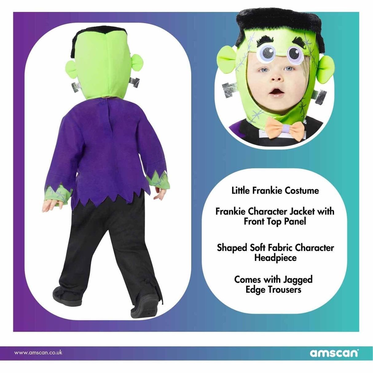 Child Little Mr Frankie Costume - 3-4 Years