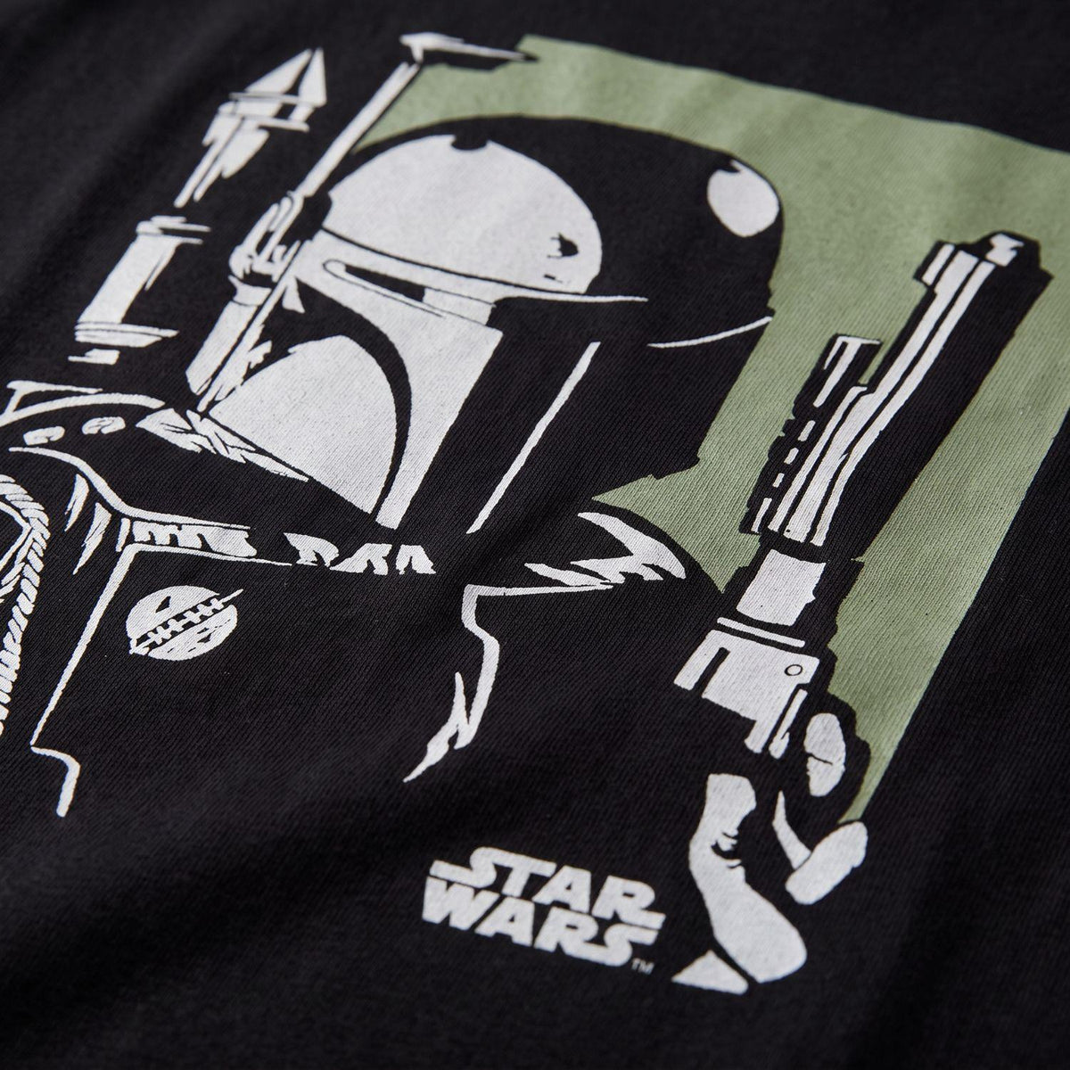 Star Wars Boba Fett Long Sleeve Graphic T-Shirt Size XXL Black