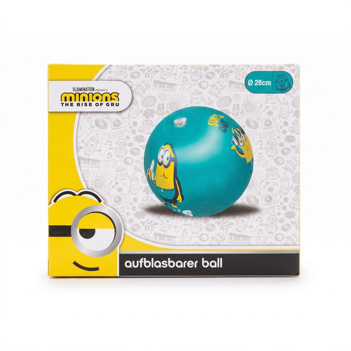 Minions Inflatable Beach Ball 28cm Diameter Blue