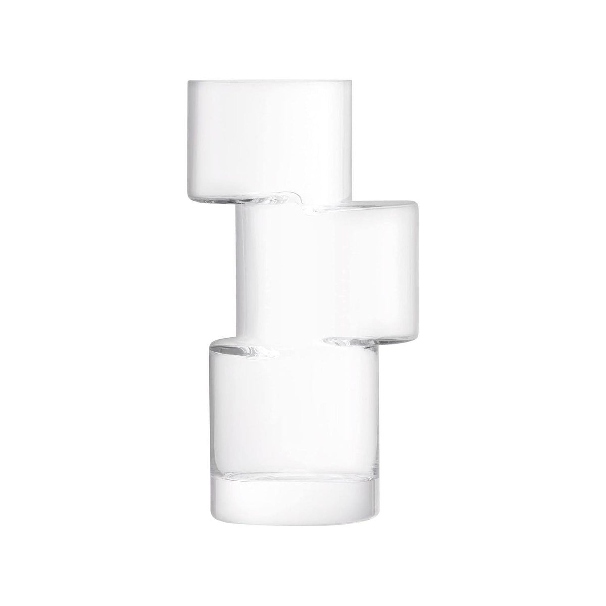 LSA Tier Vase H26cm Clear