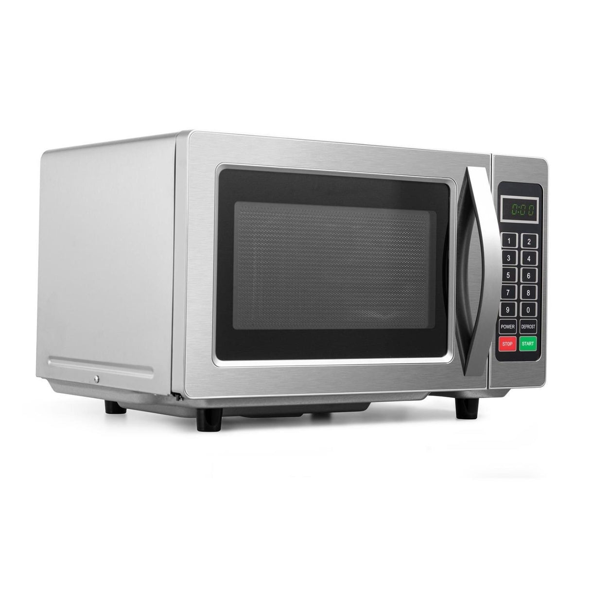 electriQ Freestanding 25L 1000W Flatbed Commercial Style Microwave Silver