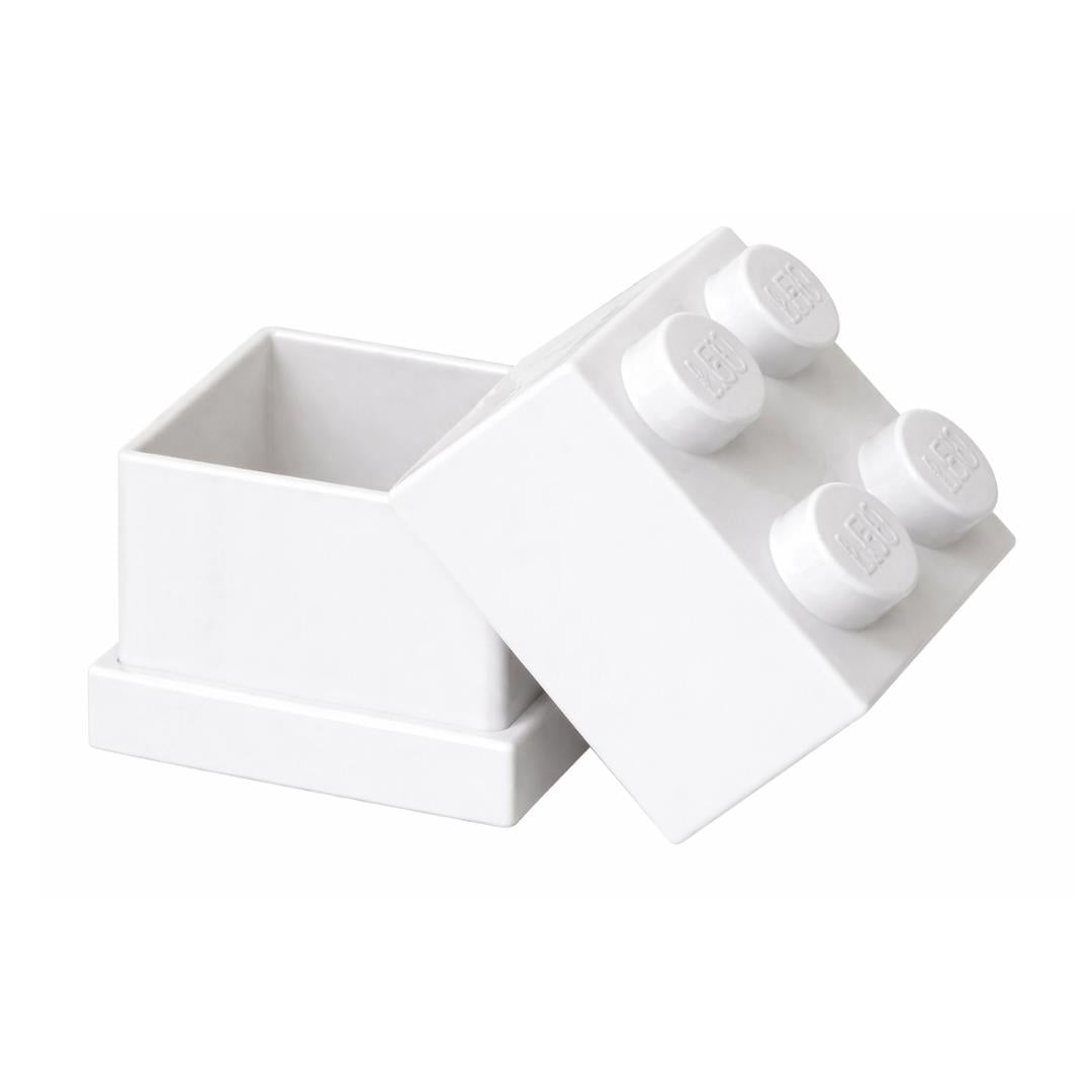 LEGO Mini Box 4 Storage Brick Box White