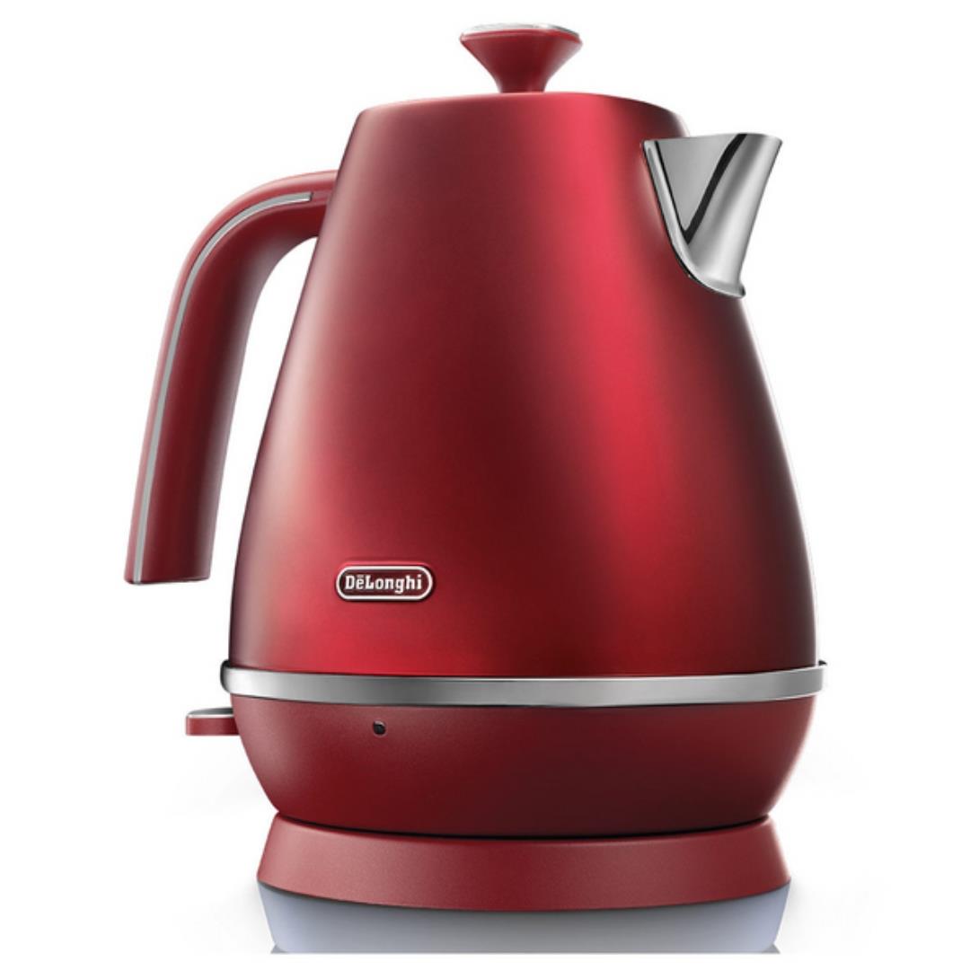 De'Longhi Distinta Flair 1.7L Electric Kettle Matte Metallic Red Finish EU Plug