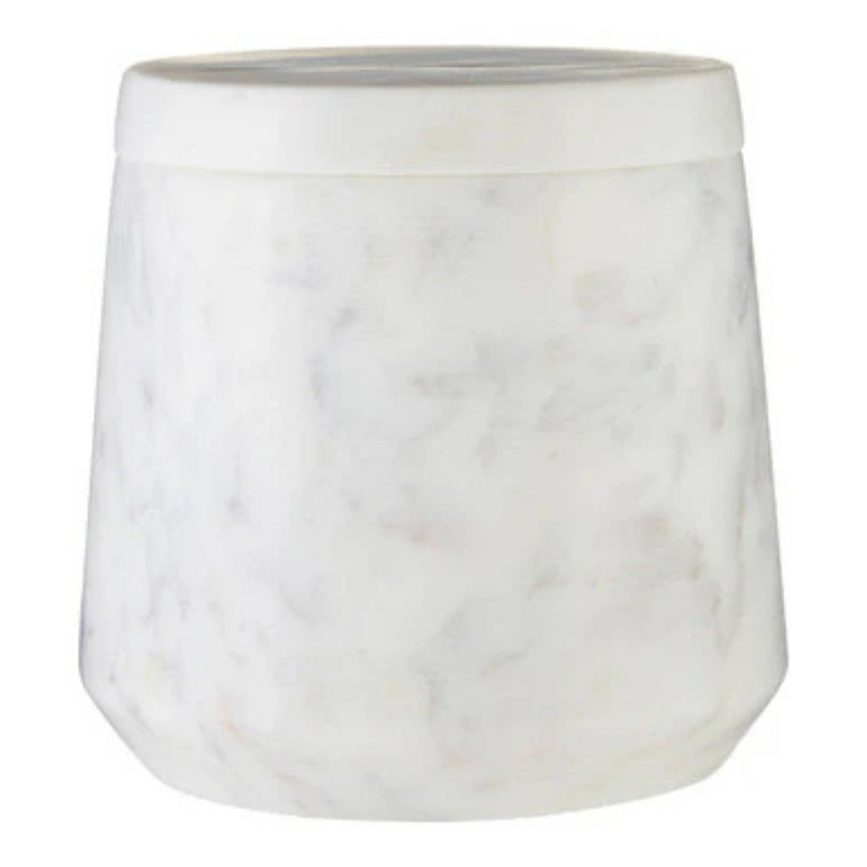 Off White Marble Jar H10cm