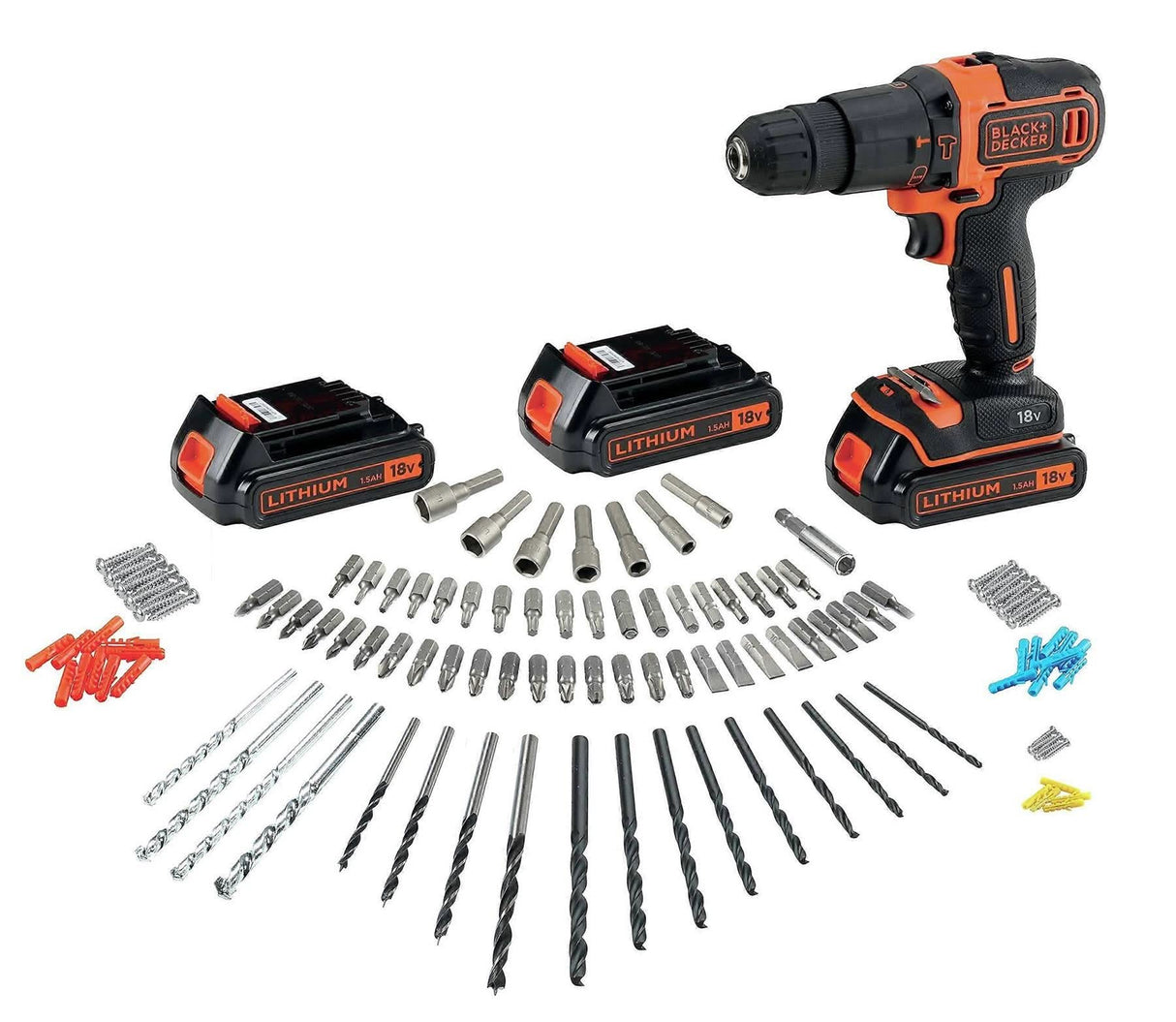 Black & Decker BDCHD181B3A-GB Lithium-Ion Cordless 2-Gear 18V Hammer Drill