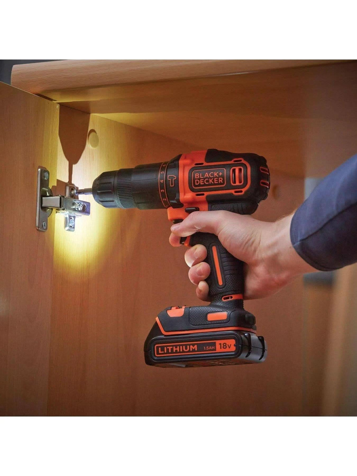 Black & Decker BDCHD181B3A-GB Lithium-Ion Cordless 2-Gear 18V Hammer Drill