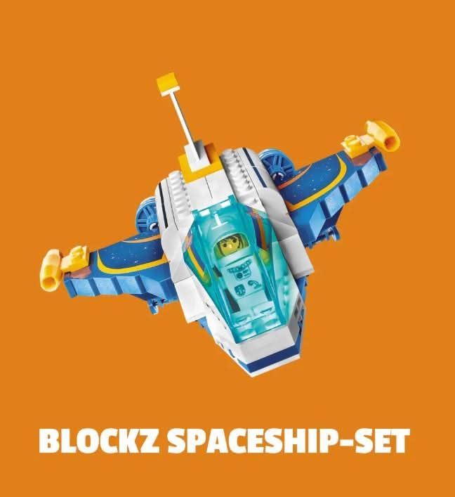 Blockz Spaceship Brick Set 208 Pieces, Ages 6+