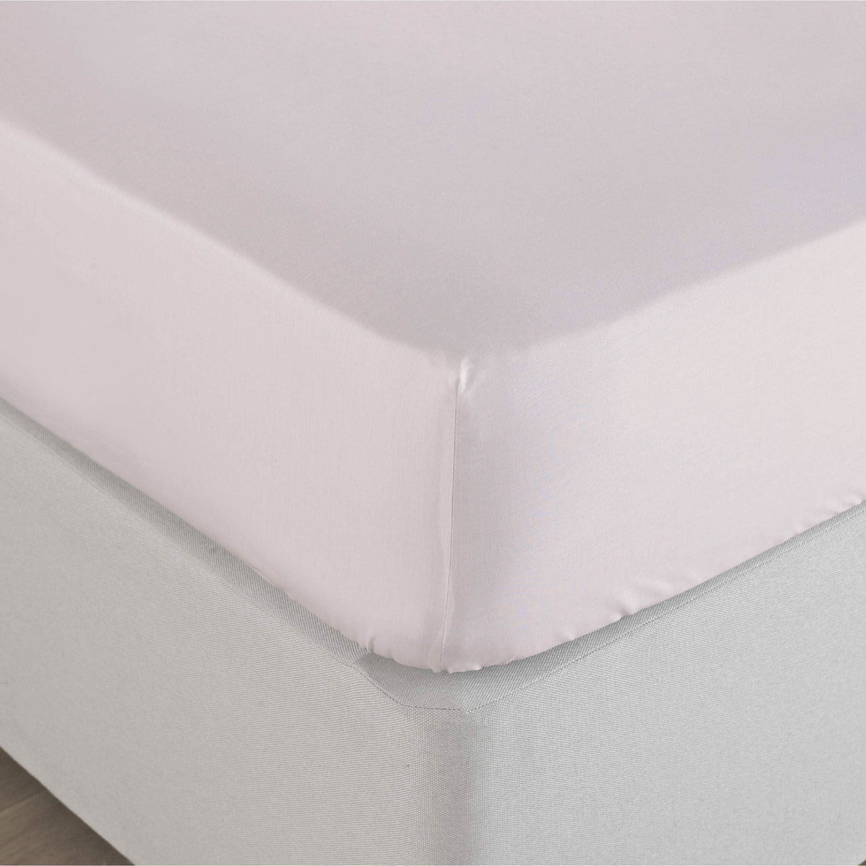 The Linen Yard 250 Thread Count Fitted Sheet - Blush - King