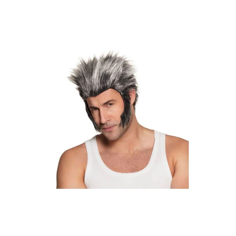 Boland Men's Fancy Dress Wig Accessory One Size Grey