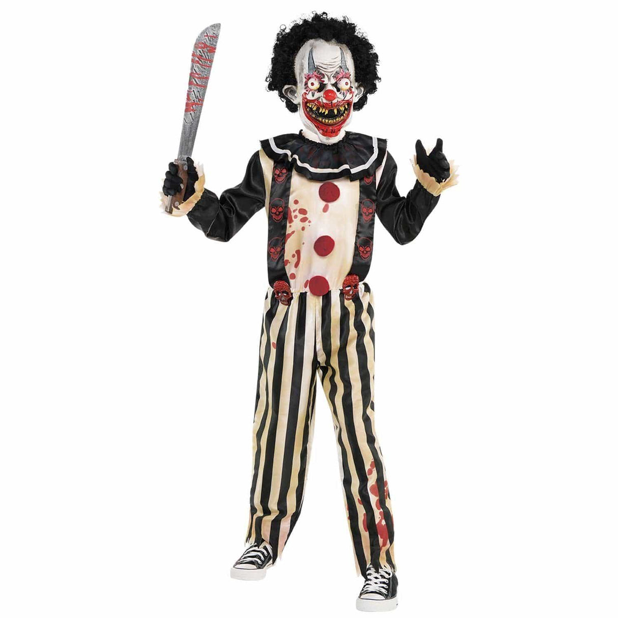 Child Boys Amscan Slasher Clown Halloween Costume - 8-10 Years