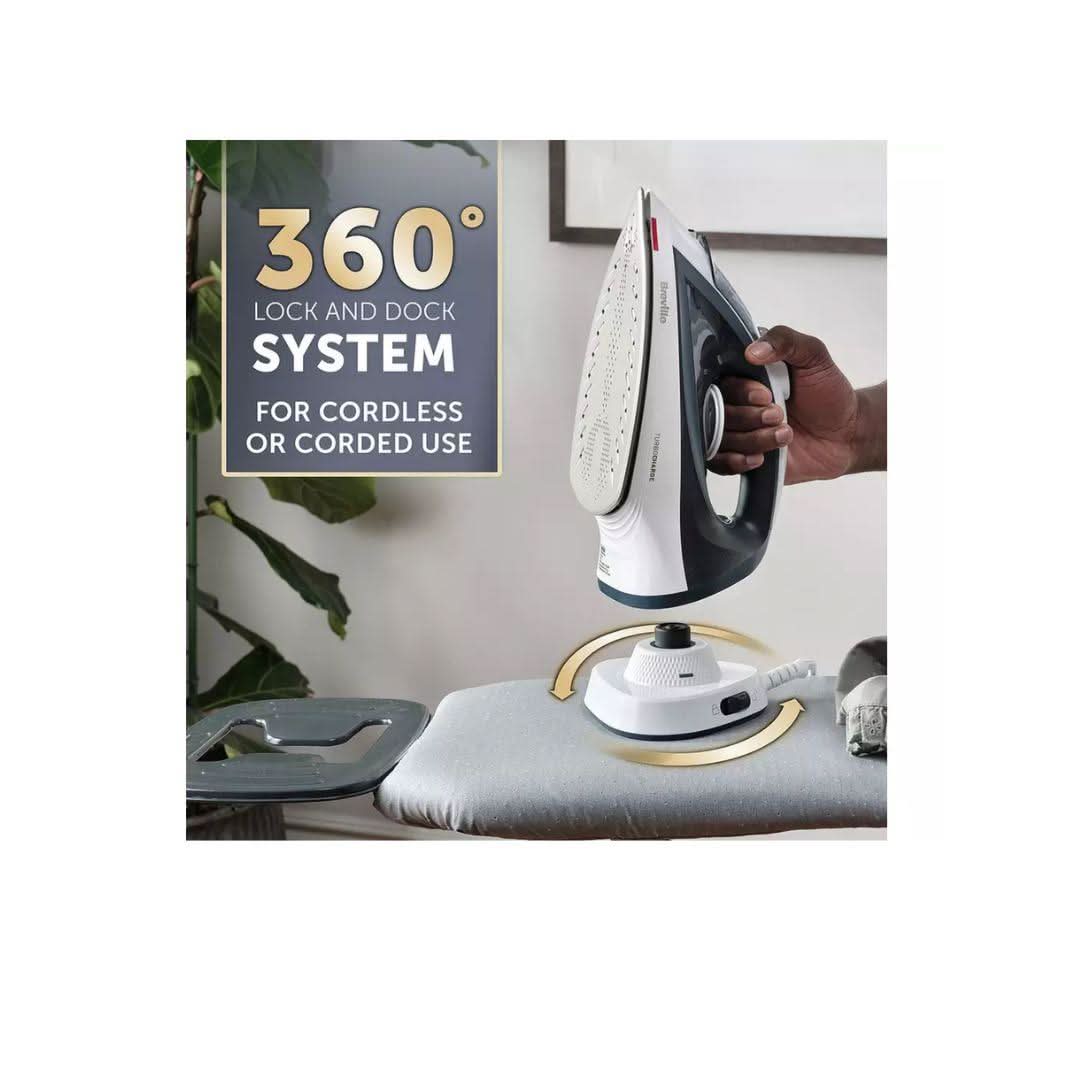 Breville Turbo Charge Cordless Iron VIN439 – 2600W Navy